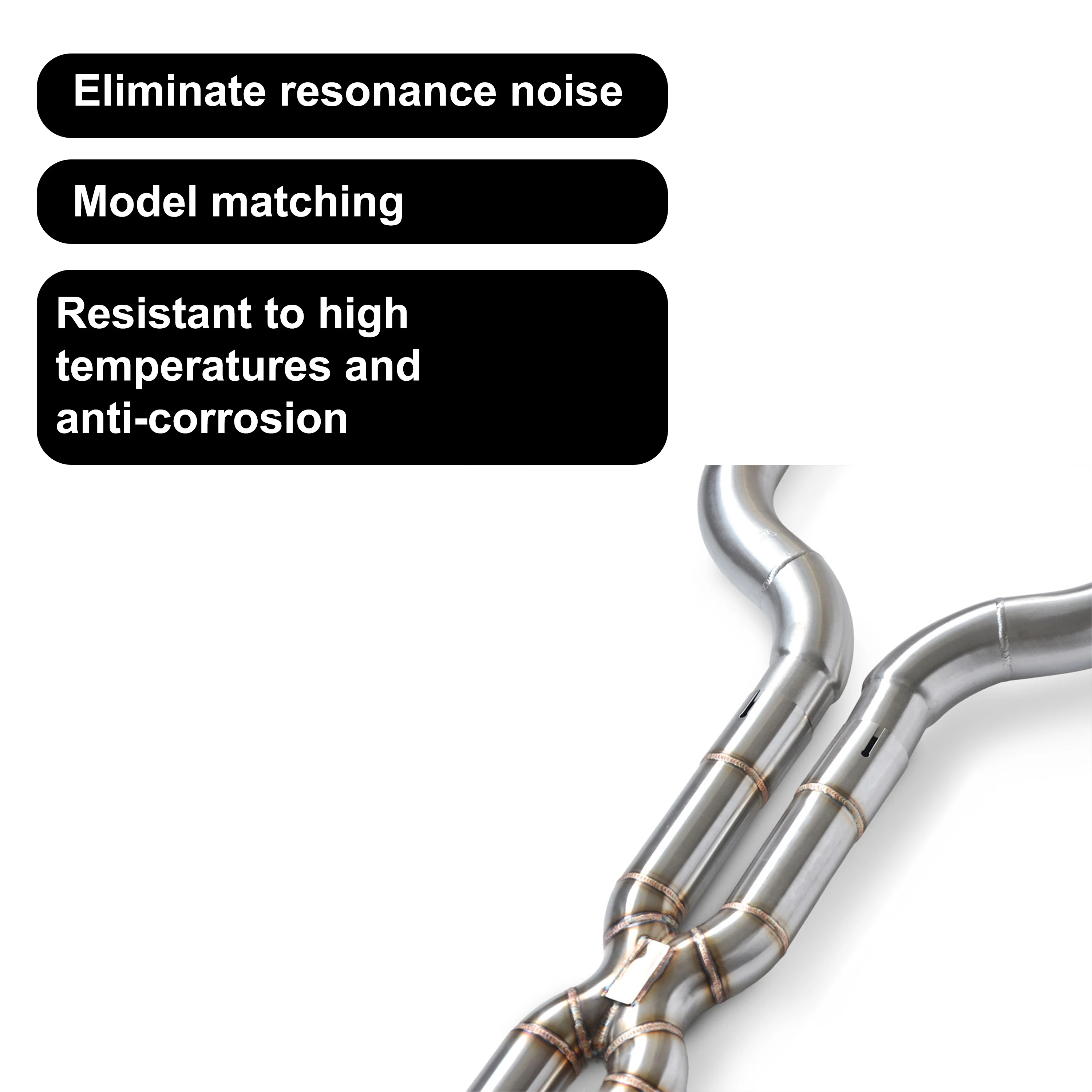 ACE Downpipe für Maserati Granturismo GT GTS 4.2L 4.7L X-Pipe Auspuffanlage SUS304 High-Flow Catless/Catted Headers Downpipe – Detail 6
