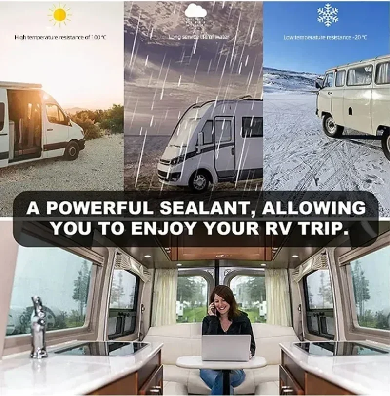 Professionele witte RV dakkittape - Heavy Duty waterdichte reparatie voor aanhangwagendaklek, zonnepaneelsystemen, camper, boot