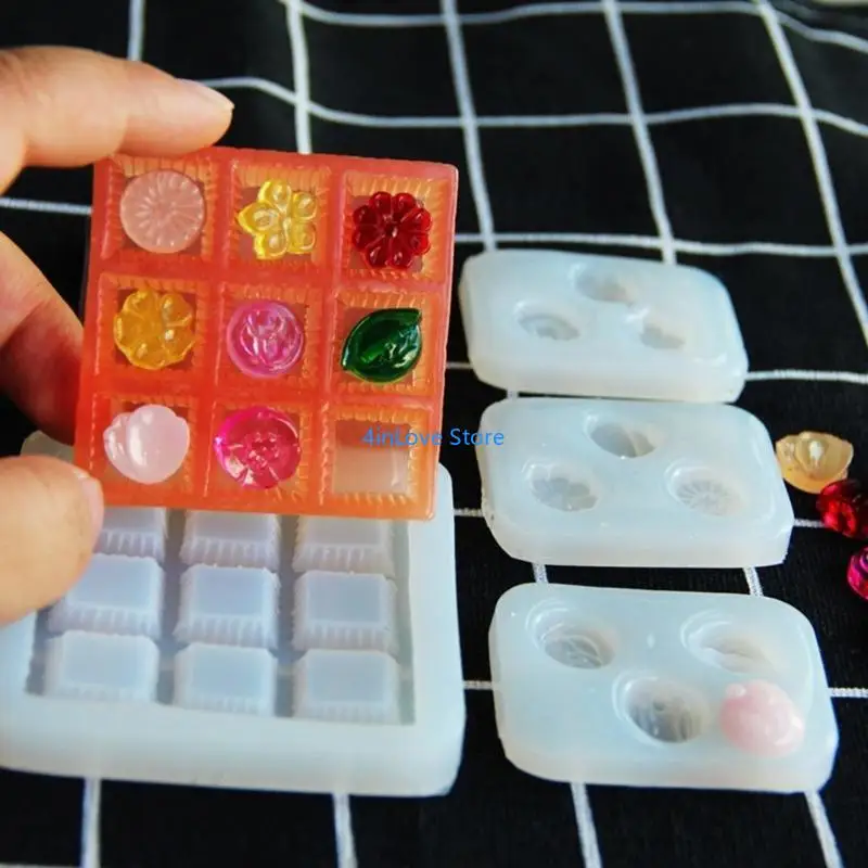 

T4MD Набор из 4 практичных силиконовых форм для создания миниатюрных кондитерских изделий.