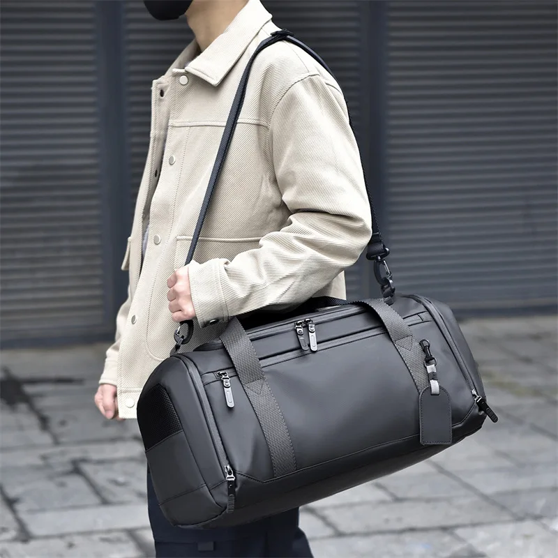 

Large Capacity Wet Dry Separated Gym Bag, Travel Duffle Bag with Shoe Compartment for Men Women