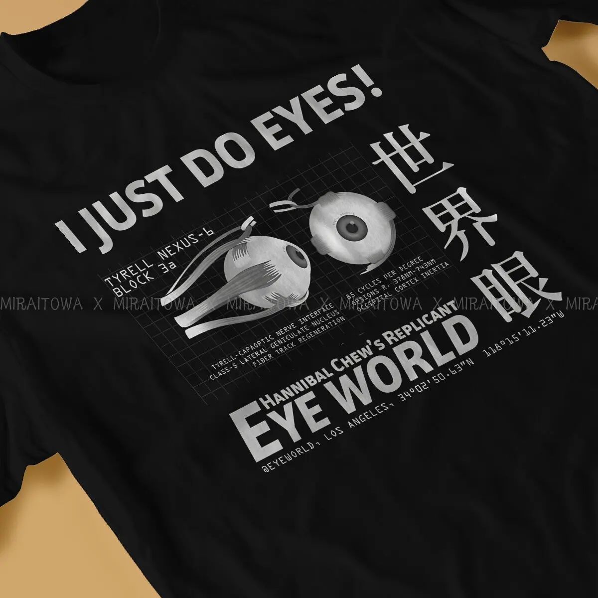 Blade Runner 2049 Creative TShirt for Men I Just Do Eyes Basic T Shirt Hip Hop Gift Clothes Streetwear