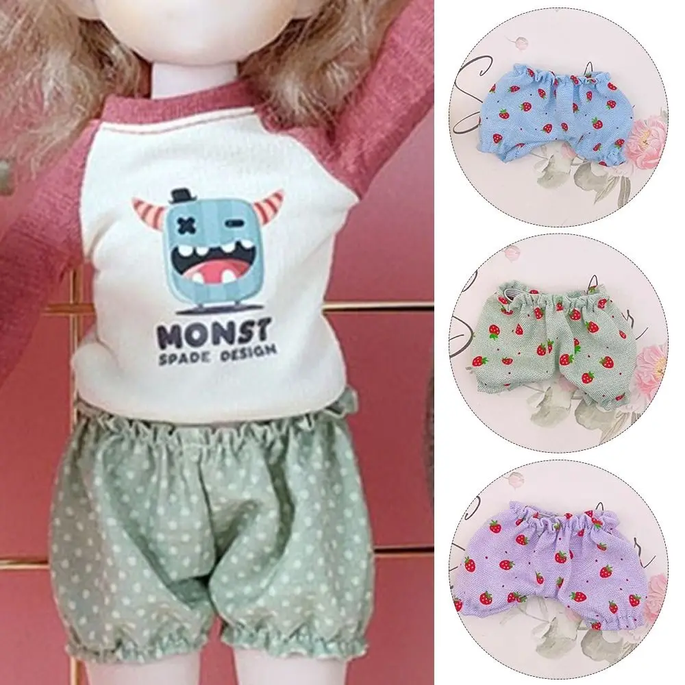 Nuovi pantaloni lanterna fai-da-te vestiti per bambole di peluche pantaloncini per cani con porta del palmo accessori per pantaloni per bambole estivi da 10 cm