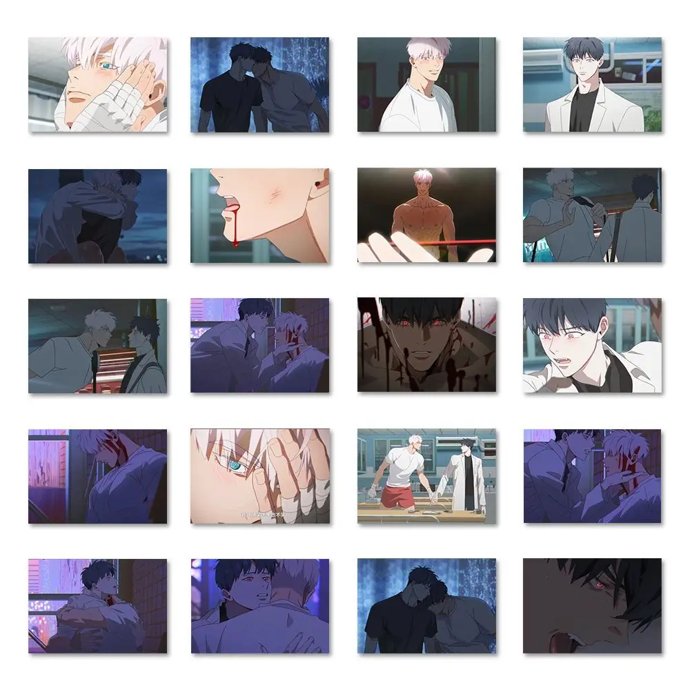 108 Vellen/Set Mignon Licht Koreaanse Bl Manga Sticker Computer, Telefoon Case Decoratieve Sticker Waterdicht