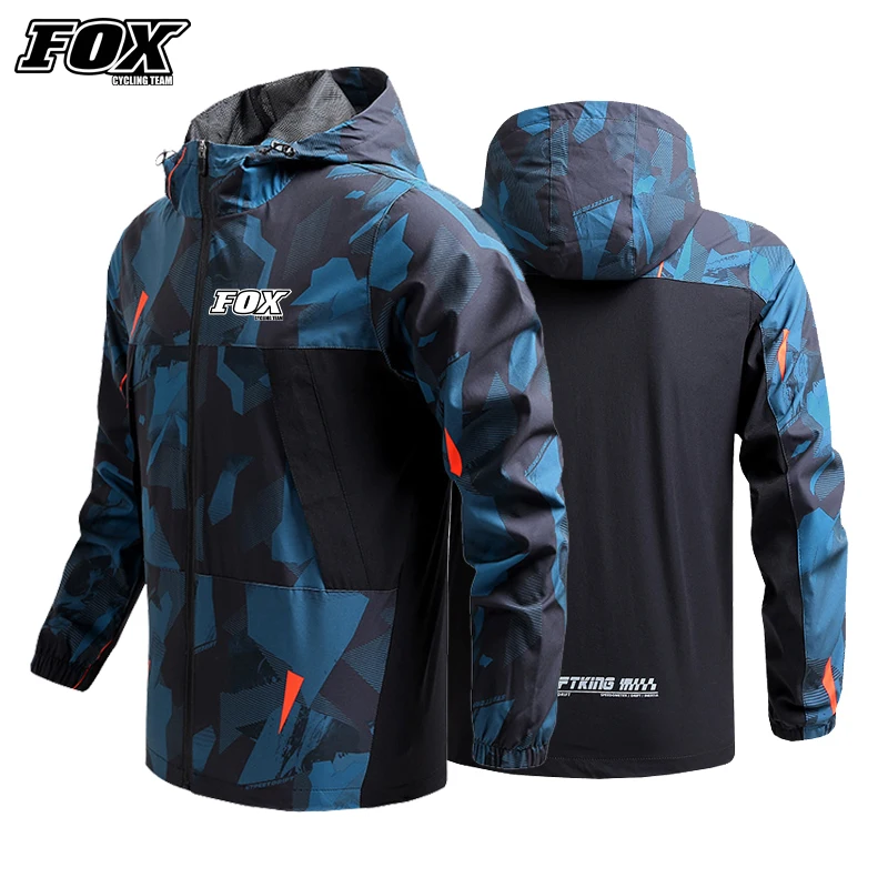 

Motorcycles Men Waterproof Jacket FOX Cycling Team Downhill MTB Raincoat Mountain Bike Windbreaker Jaqueta Masculina Motoqueiro