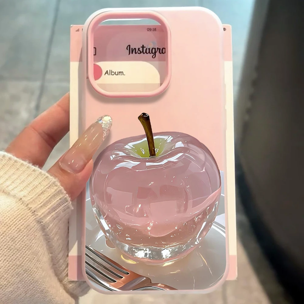 Für Samsung Galaxy S21 S26 S25 S24 S23 S22 Ultra Plus FE Hülle Kunst-Apple-Muster-Cover für A37 A36 A54 A55 A56 Staubdichte Schutzhülle – Detail 5