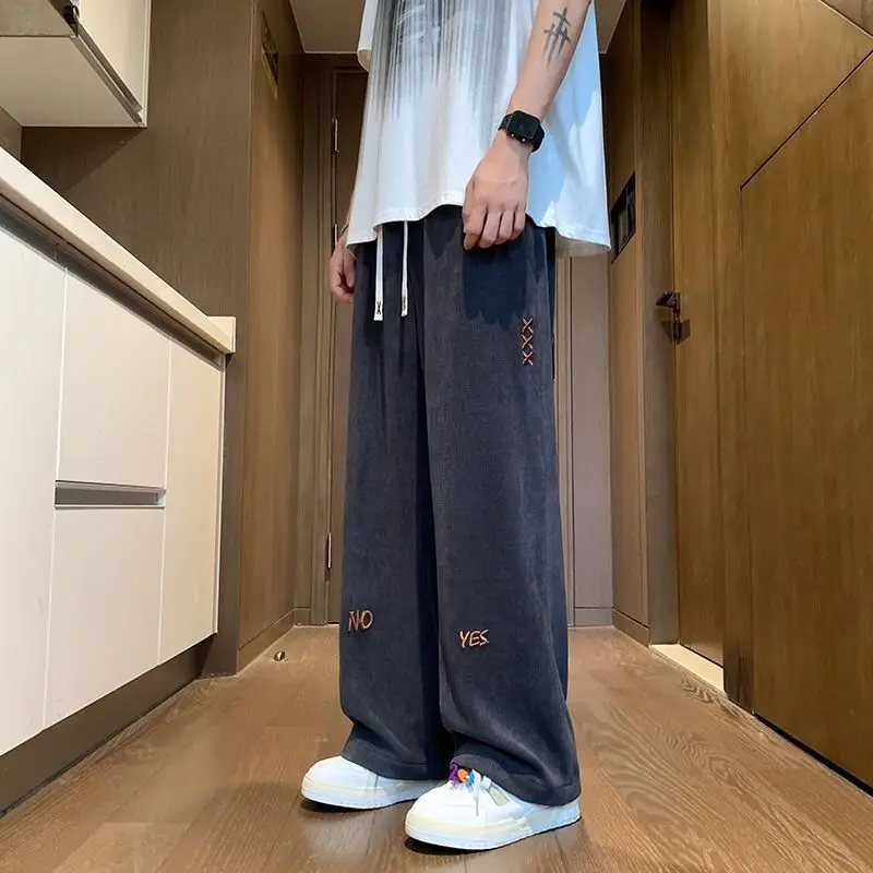 

Подростковые вельветовые брюки с широкими штанинами для школы, улицы и повседневной носки, весна-осень, мягкие, дышащие ​