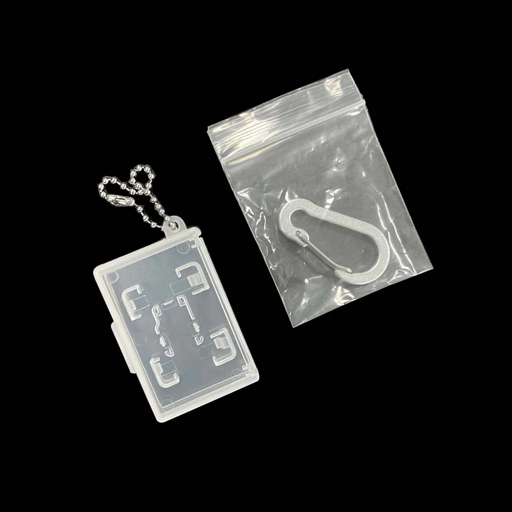 Transparent Keychain Box For Switch OLED Dedicated Card Pocket Portable Game Card Storage Holder Micro SD Card