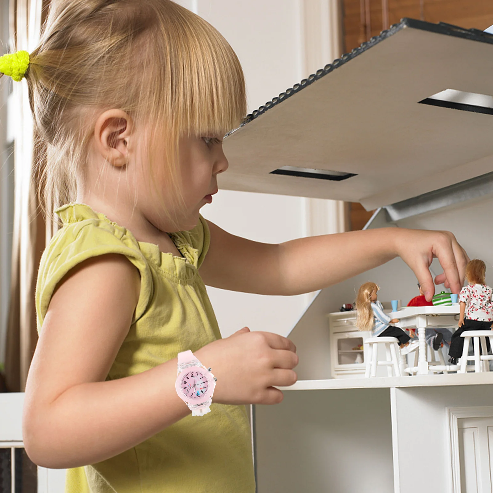 1 قطعة LED مضيئة ووتش أرنب الكرتون تصميم يتوهج في الظلام طالب ساعة اليد لعيد الميلاد هدية عيد الميلاد