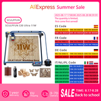 SCULPFUN S30 Ultra 11W Laser Engraver with Smart Air Assist and Extension Kit 600*600mm Working Area Laser Cutter for Wood Metal