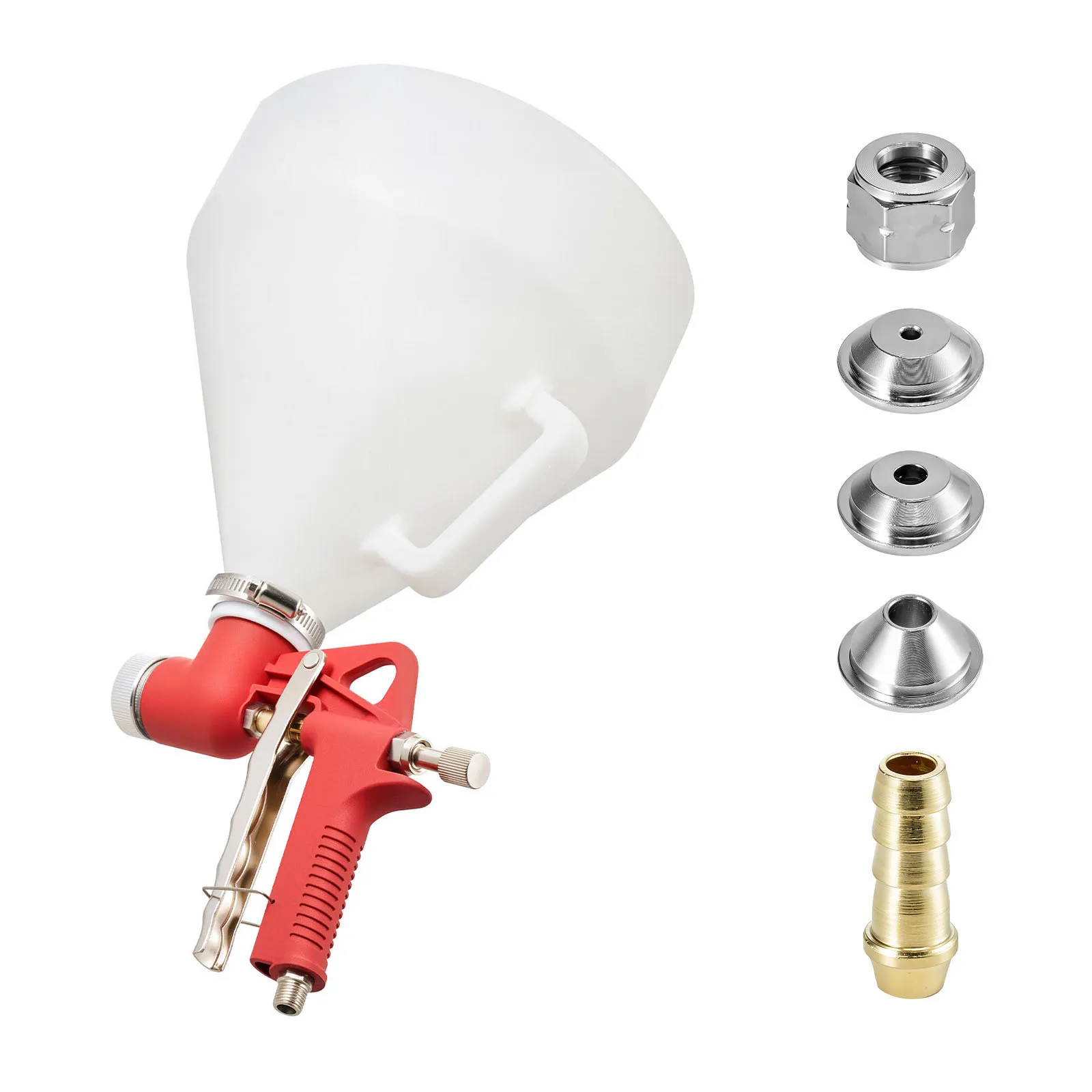 

Пневматический текстурный распылитель SucceBuy, 1,45 галлона, профессиональный распылитель для текстурной штукатурки и покраски гипсокартона с 3 насадками