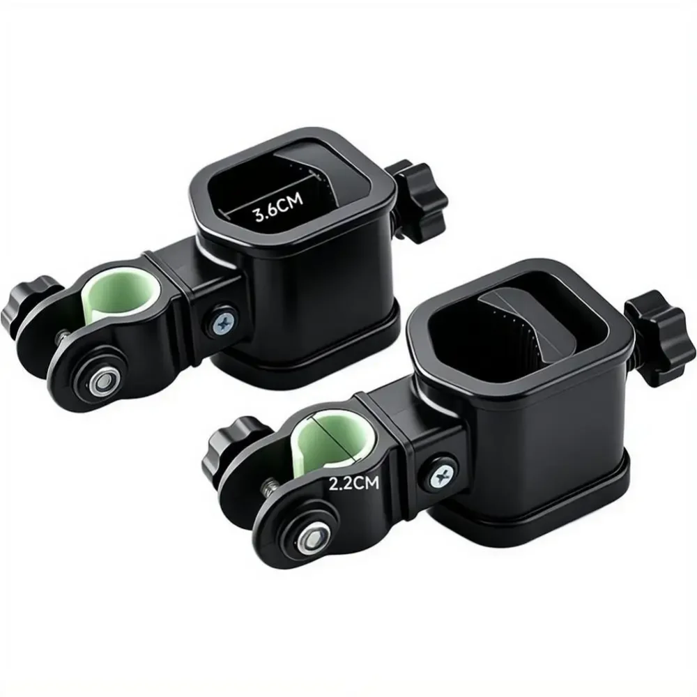 2 Pcs Camping Wagon Clamp Set Portable Umbrella Pole Clamp Kit Camping Wagon Bracket Easy to Install Outdoor Hardware Compact