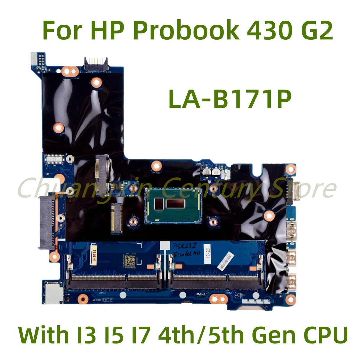 

Suitable for HP Probook 430 G2 laptop motherboard LA-B171P with I5 I7 4th/5th Gen CPU 100% Tested Fully Work