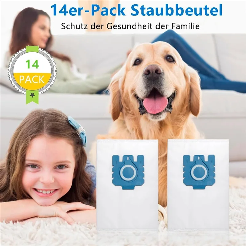 A83X-для Hyclean 3D GN мешки для пыли 14 шт. мешки для пылесоса для моделей C1 C2 C3 S2 S5 S8 S600 S8000