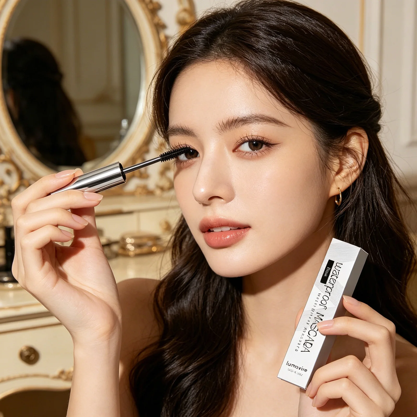 

Volume Mascara Long Lasting Curled Waterproof Lengthening Eyelashes Thickening Extension 4D Balck Brown Mascara Eye Cosmetics
