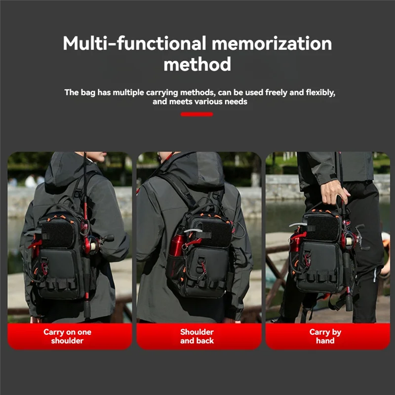 

Y49A-Рюкзак для рыболовной приманки с держателями для удочек, нагрудная сумка, поясные сумки, уличный походный рюкзак на плечо, большой чехол