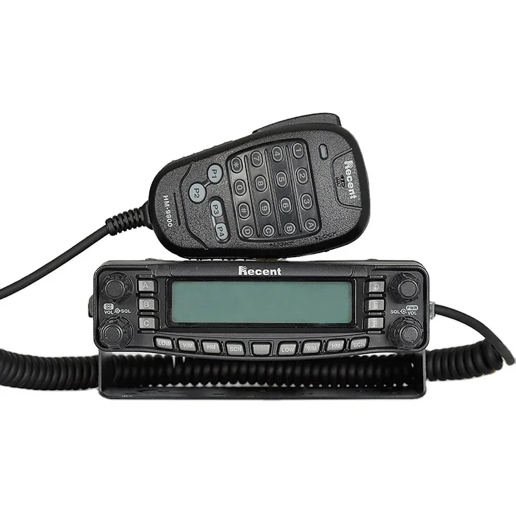 Cross-band Mobile Radio, RS-9900, Top Brand, 50W, Dual Band, Split Tipo Painel, ADTS, Função DTMF, Best Selling