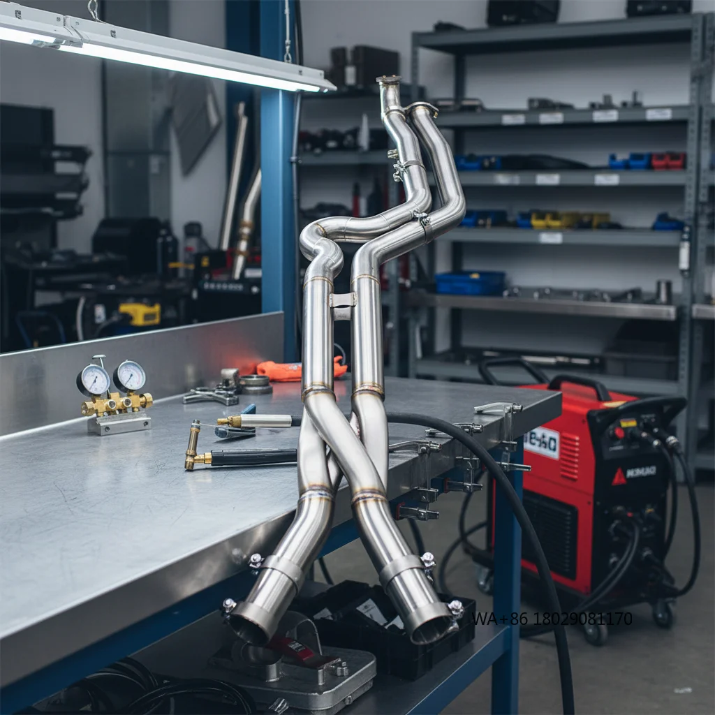 Tubería de escape intermedia de acero inoxidable COC tipo Z de longitud igual para M3/M4/M2 G80/G82/G87 3.0T 2021-2024, tubos intermedios de escape deportivo