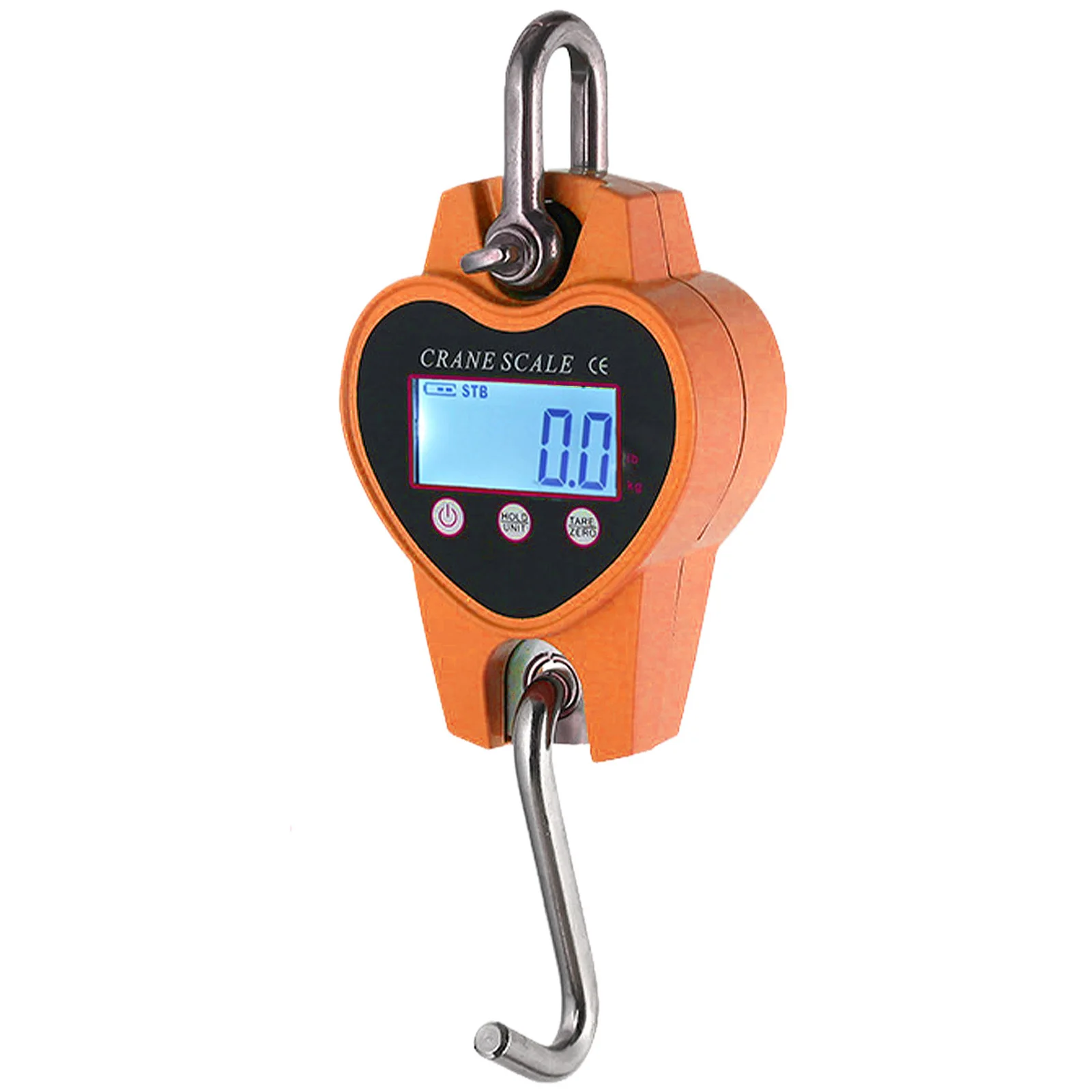 

Portable 300kg Fish Weighing Scales Rechargeable Hanging Scale with Cast Aluminum Case & LCD Screen Digital Crane Scale