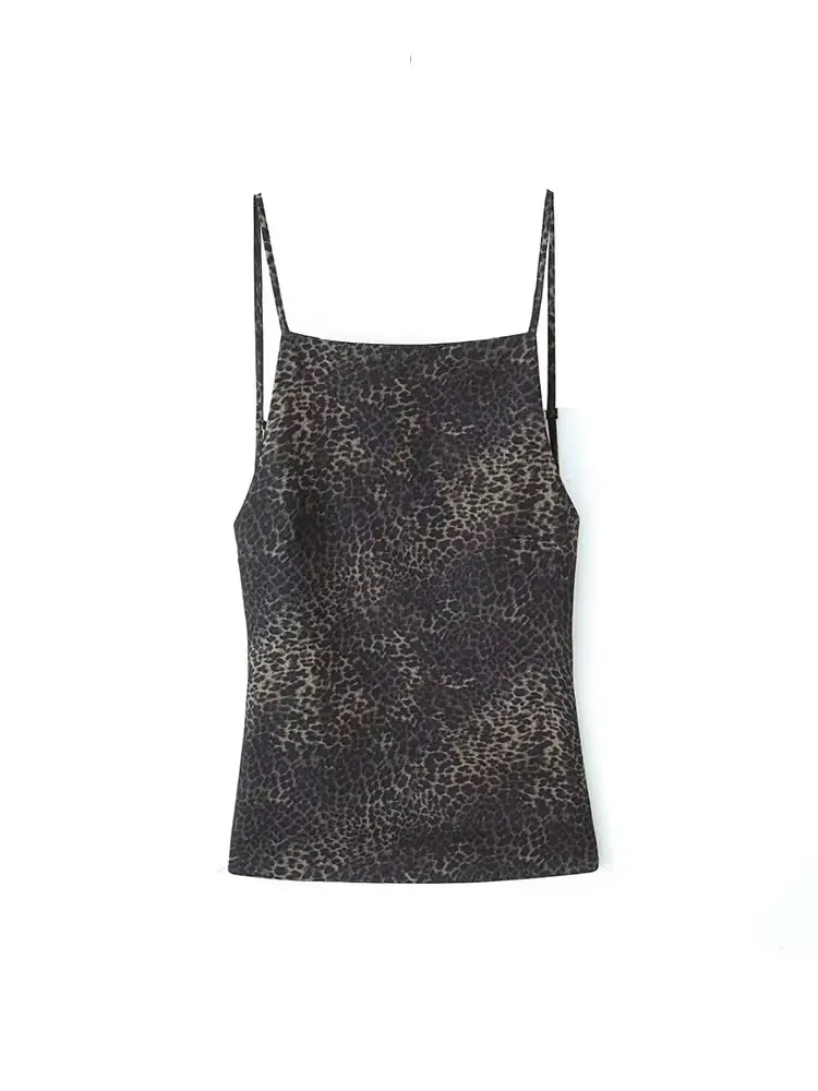 HH 2024 mujer verano casual Sexy espalda descubierta Camis Top cuello alto ajustado sólido tirantes espagueti sin mangas Vintage camisetas sin mangas