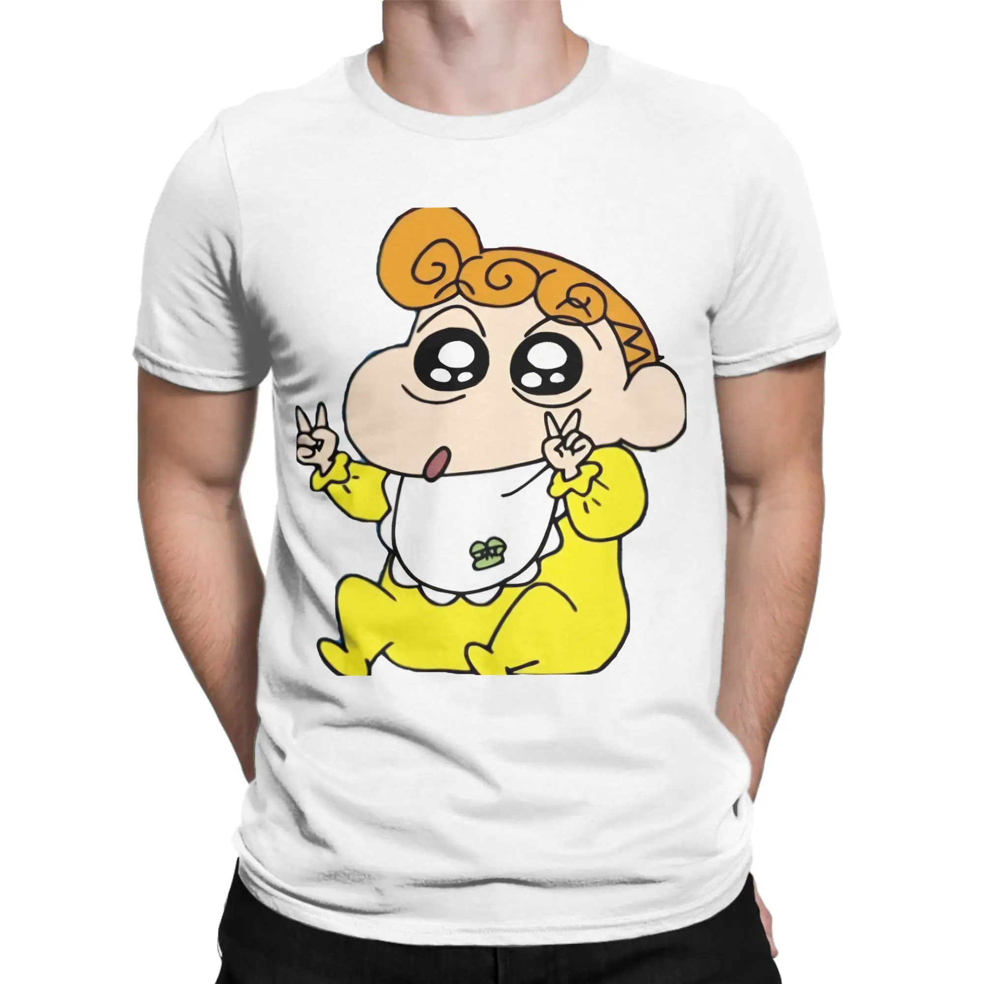C-Crayon S-Shin-chans Hima‑chan  T-Shirt for Men Women  Leisure Cotton Tees Round Neck Short Sleeve T Shirt