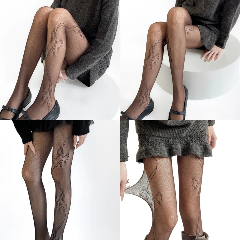 

Женские кружевные колготки с рисунком, ажурные чулки, колготки с рисунком, сетчатые чулки, колготки для Raves Party Club