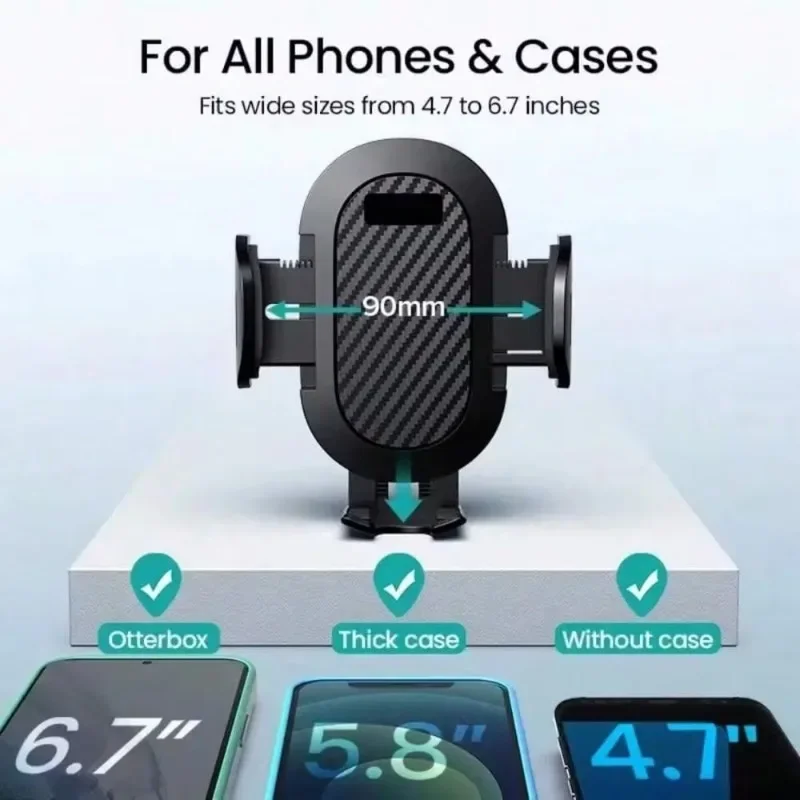 Car Phone Holder Sucker for Xiaomi, Huawei, iPhone 12, 11 Pro Max, X, 7, 8 Plus, GPS, Phone, Mobile Cellular Support
