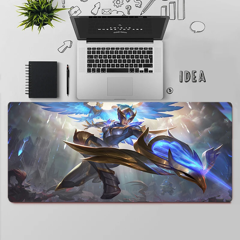 League of Legends Quinn Gaming Mouse Pad Large Mouse Pad PC Gamer Computer Mouse Mat Big Mousepad Keyboard Desk Mat Mause Pad