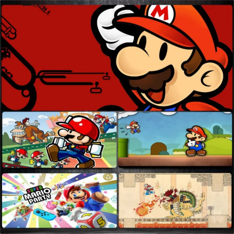 Super Mario Bros. Schattige Cartoon Anime Perifere Game Persoonlijkheid Creatieve Muismat E-Sports Verdikte Kantoorstudiemat