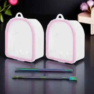 1 set manicure ciotola per ammollo delle unghie superficie liscia strumenti spa per le mani rimozione delle cuticole trattamento delle unghie esperienza rilassante