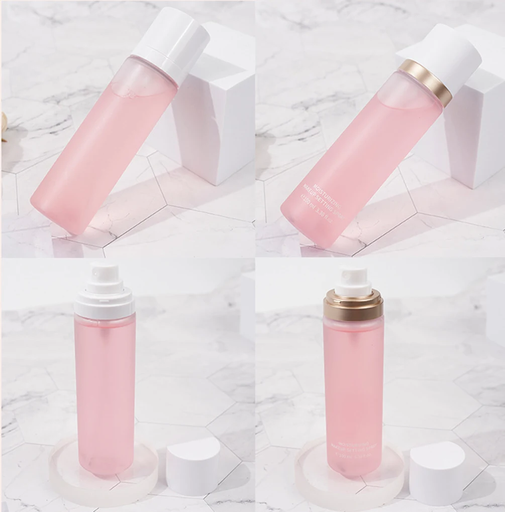 Private Label 100ml Setting Spray Custom Logo 3color Oil-control Long-lasting Sweat-proof Hydrating Glitter Pearlescent Makeup