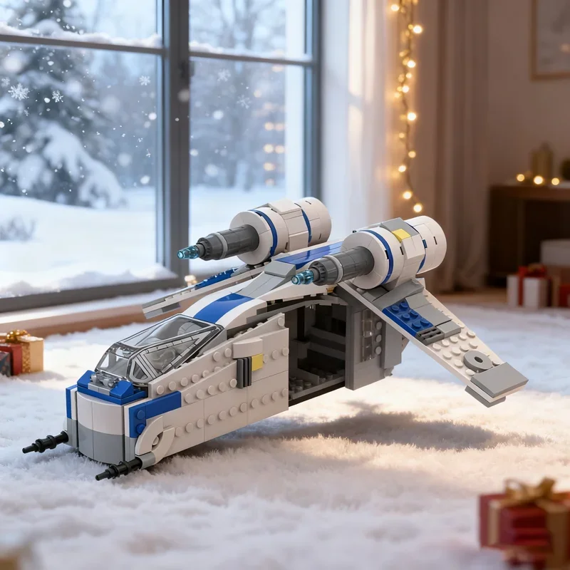 417ピース-moc-レベルlaat-i-ガンシップ-オルタナティブビルド-uスターバトルモデル-組み立てブロック-フェスティバルギフト-組み立ておもちゃ-教育玩具
