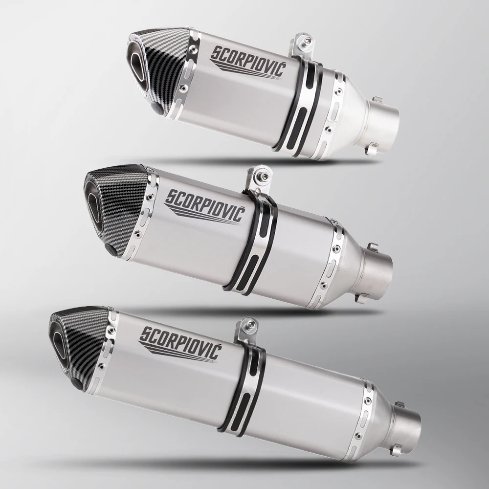 

Универсальная выхлопная труба для мотоциклов 51 мм, модифицированный глушитель, DB-киллер для XJ6 MT07, 370 мм, 470 мм, 570 мм