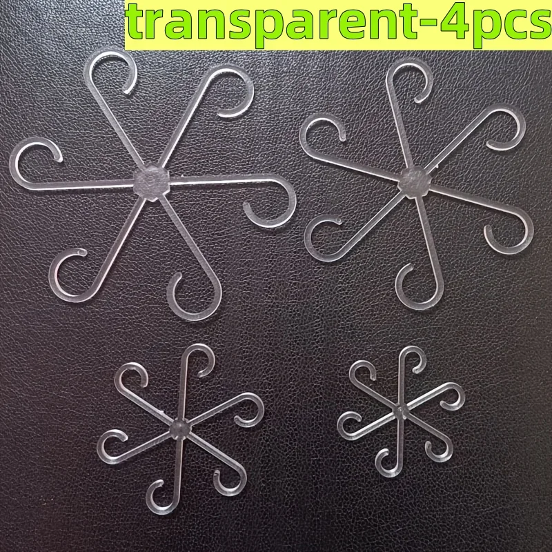 4PCS Plastic Plant Stem Support Hoops, Stake-Free Climbing Plant Trellis Frame, Indoor & Garden Flower Holder Stands