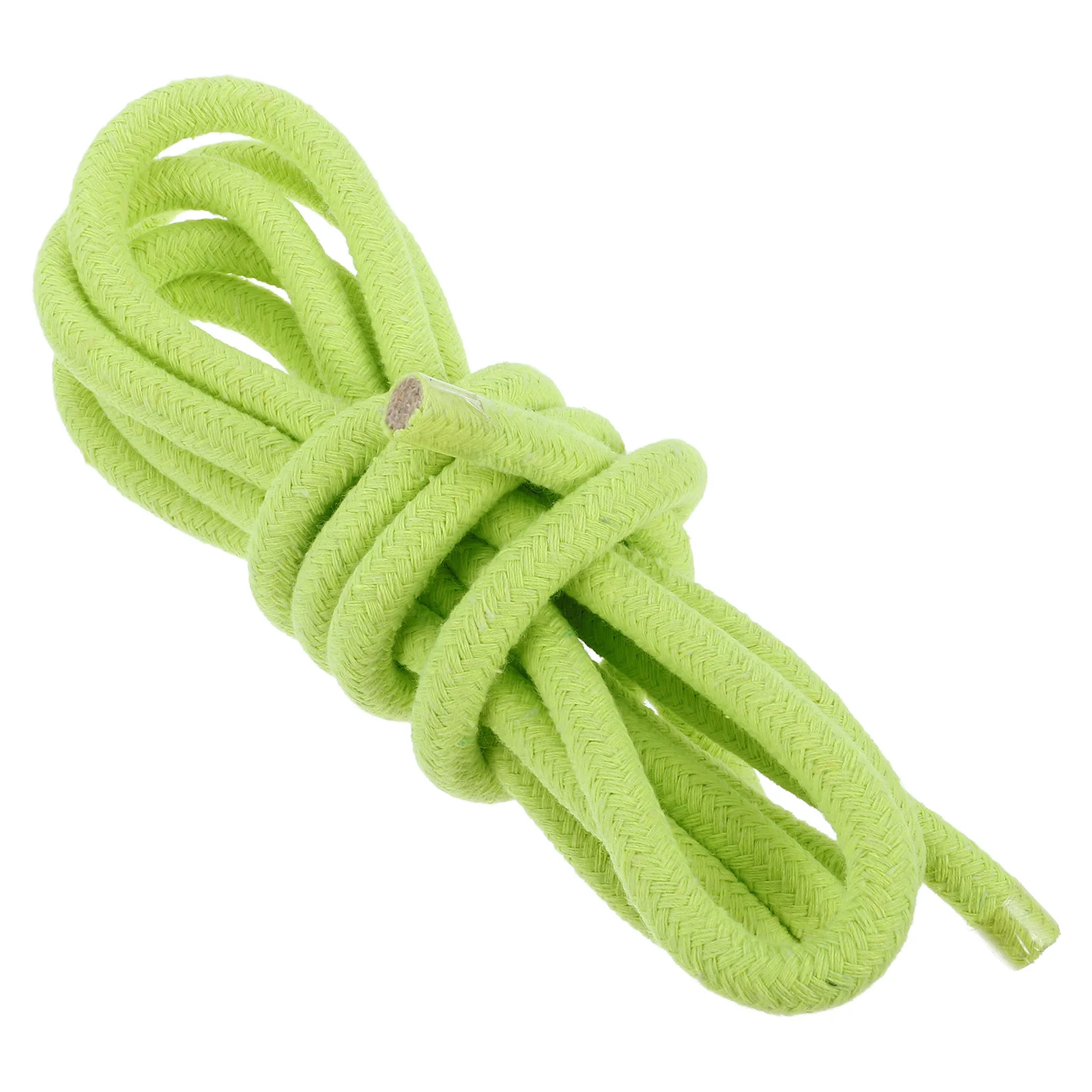 TOKIDNY Jump Rope for Gymnastics Sport with Counter Cotton Linen Green Skipping Fitness Exercise