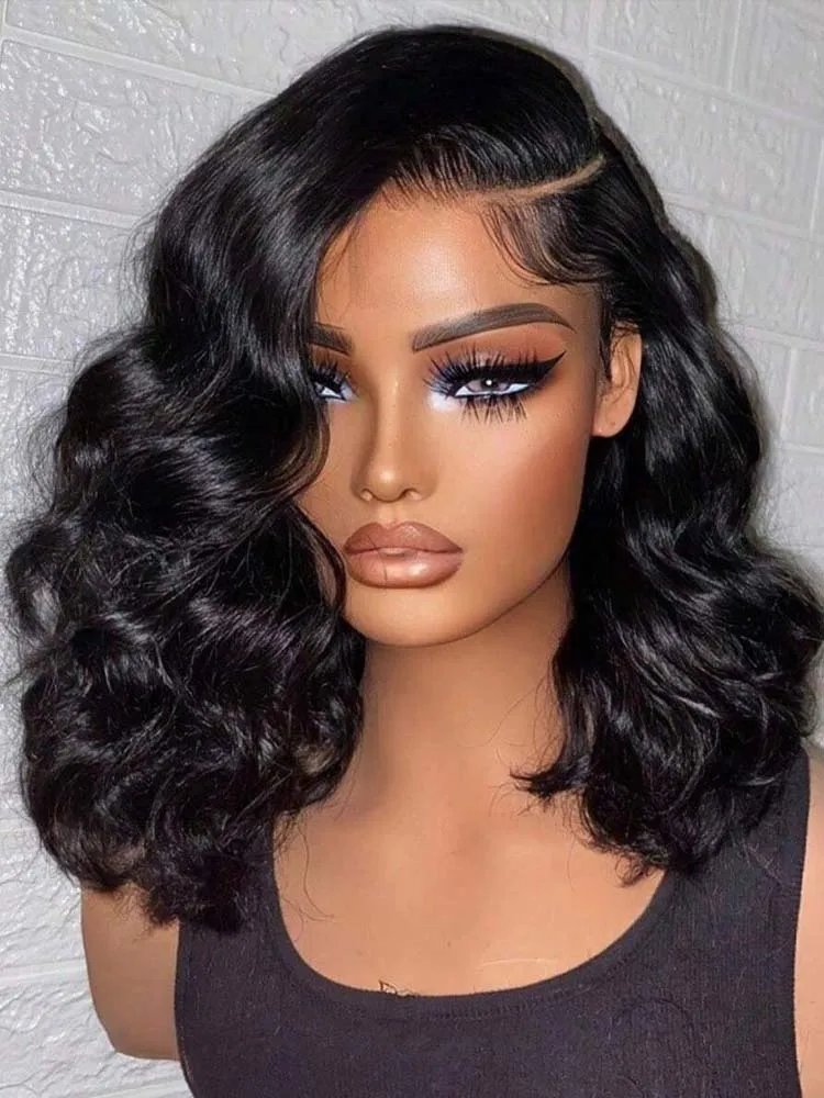 250 الكثافة فضفاض الجسم موجة باروكة من شعر طبيعي 13x4 أمامي الدانتيل الباروكة 16 بوصة الجسم موجة HD الدانتيل الجبهة الباروكات شعر الإنسان