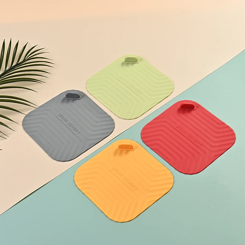 New Silicone Floor Drain Deodorant Pad Kitchen Sink Strainer Toilet Pad Bathroom Anti Odor Sewer Deodorant Cover Water Stoppe