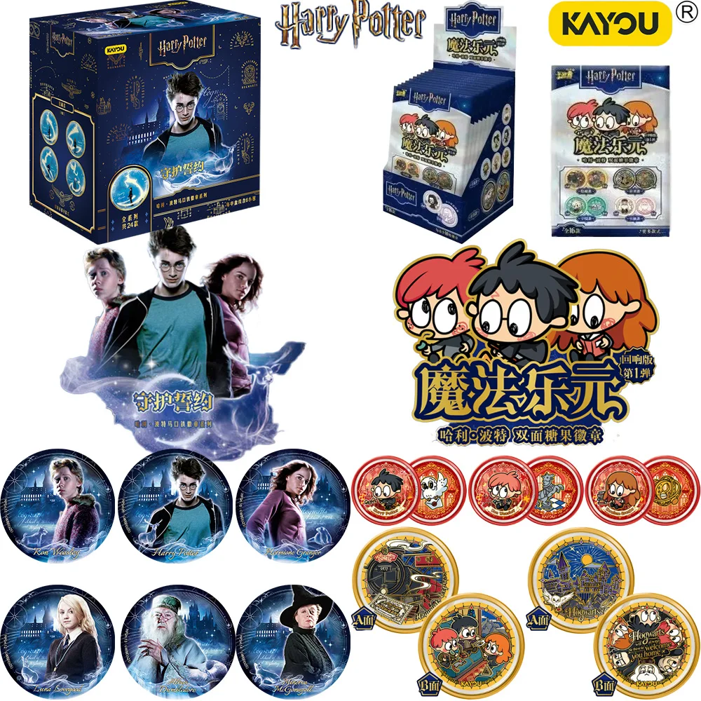 KAYOU Harry Potter Echo Edition Vol.1 Colección de Insignias de Caramelo de Doble Cara, Pin de Botón de Personaje Mágico, Regalo Coleccionable para Aficionados