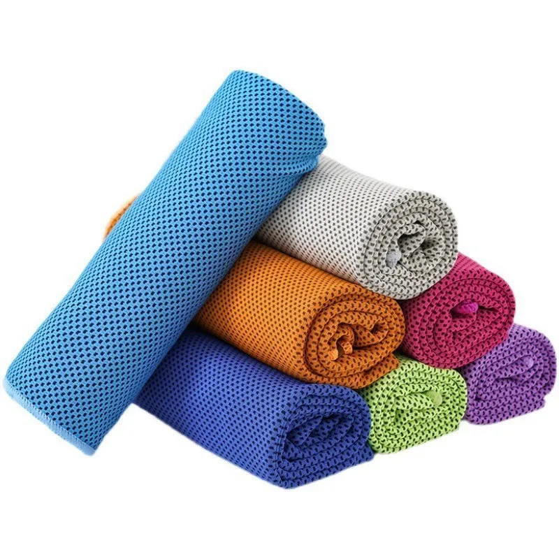 1/2Pcs Outdoor Quick Drying Cooling Fitness Cycling Ice Towel Sports Wiping Sweat Towel Portable Mini Silicone Cool Towel - view 4