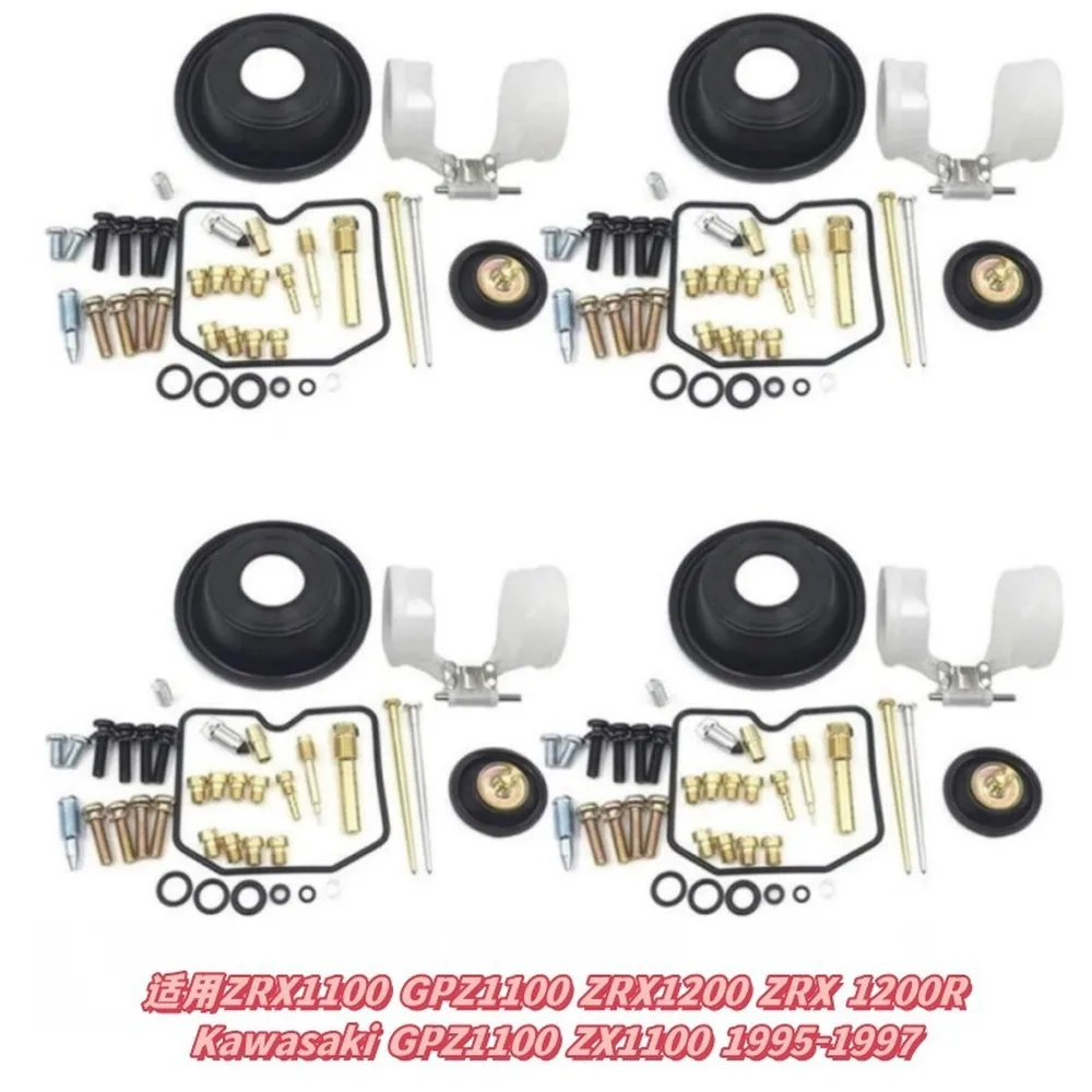 Carburetor Repair Kit for  GPZ1100 ZX1100 1995-1997 Gasket Jet Needle Valve Rebuild Set