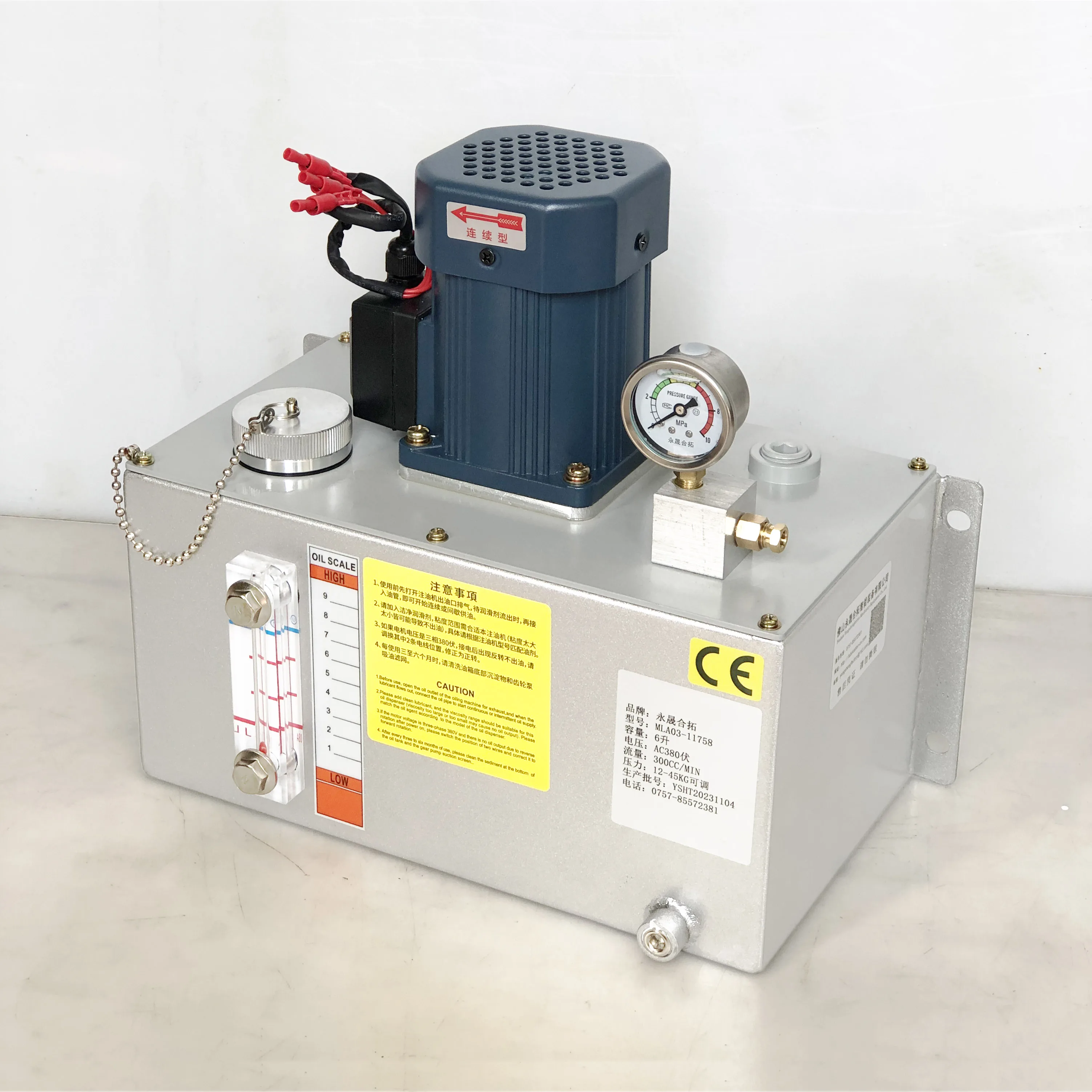 

MLA-03 Oil Pump Electric Oil Pump Lubricator With Return Port Continuous Work for Lubrication System 380V 220V 6Liter