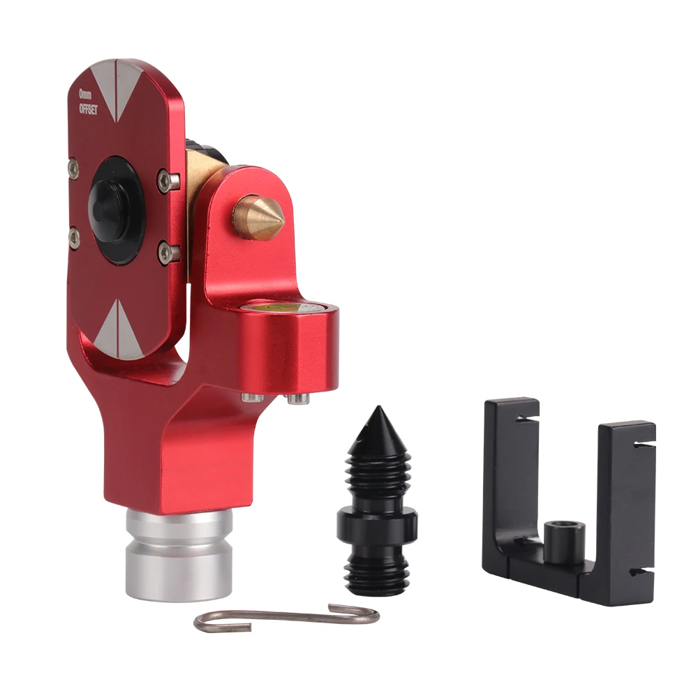 

New Model 25mm Mini Stakeout Prism Assembly, Mini Prism Stakeout Kit With Side Bubble Level