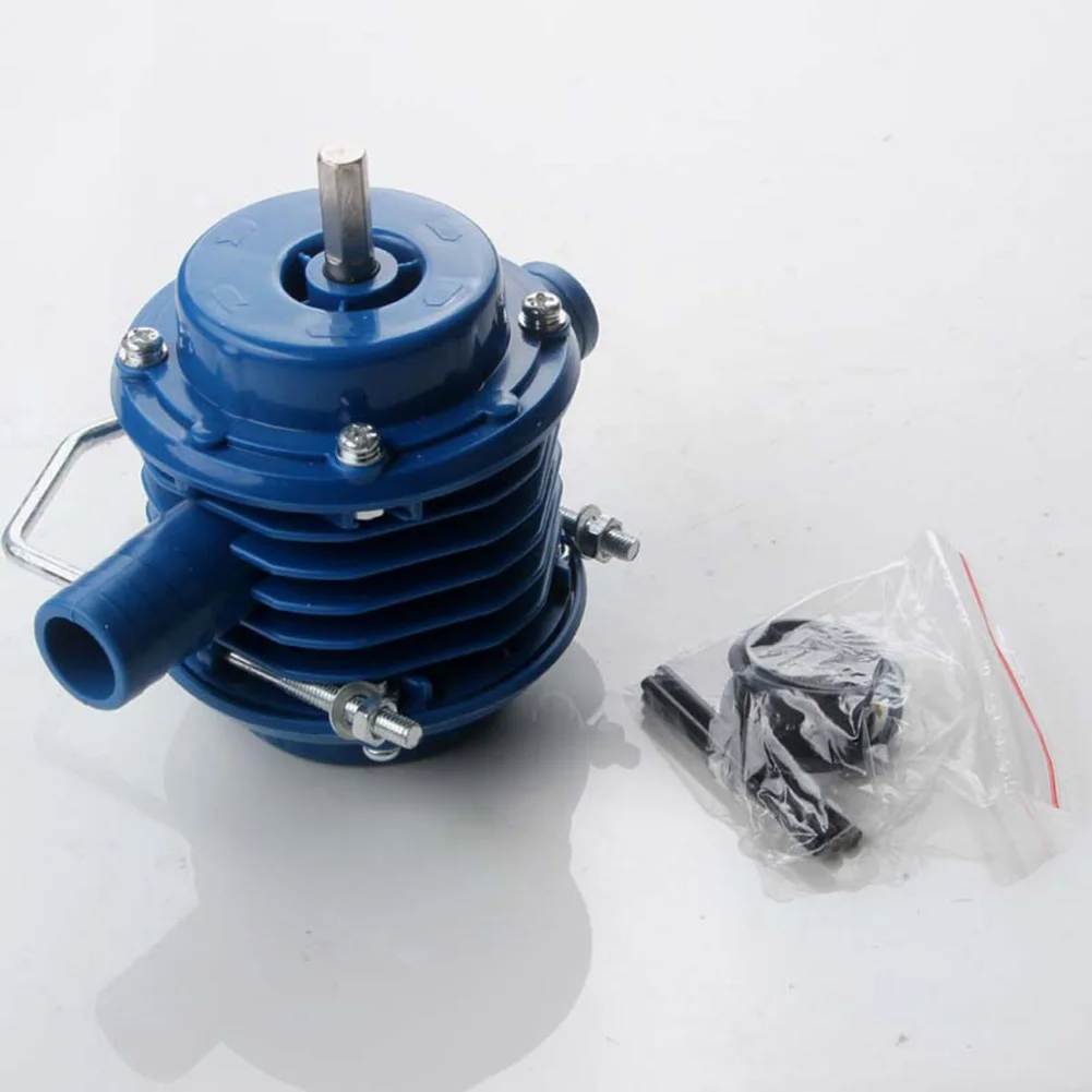 Centrifuga a olio 12,5 * 10,77 * 7,89 cm Sostituzione della pompa dell'acqua in metallo blu Trapano autoadescante Parti di facile installazione