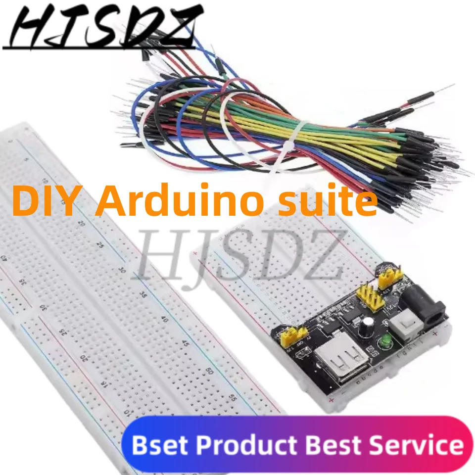 NEW MB-102 MB102 Breadboard 400 830 Point Solderless PCB Bread Board Jumper Wire Dupont Line Test Develop DIY