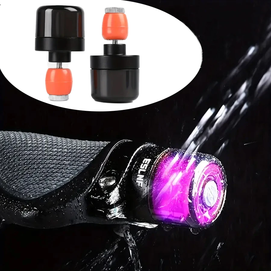 

Bicycle Handlebar End Light USB Night Riding Handlebar End Light Waterproof Road Mountain Bike Night Riding Mini Warning Lamp
