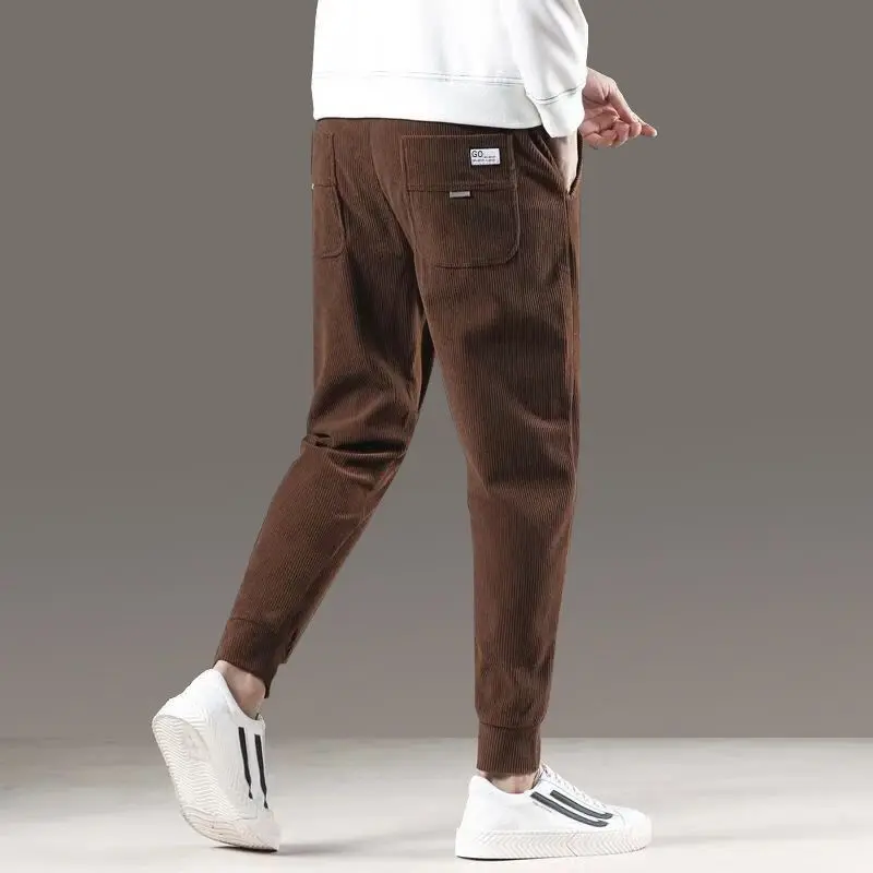 New Fashion Men\'s Loose Casual Pants Men\'s Corduroy Pants Fashion Man Sports Pants Trendy Sweatpants