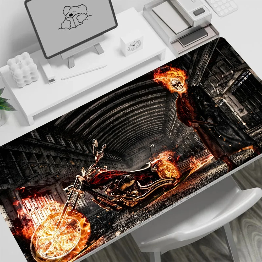 Cool G-Ghost Rider Mousepad Large Gaming Mouse Pad LockEdge Thickened Computer Keyboard Table Desk Mat