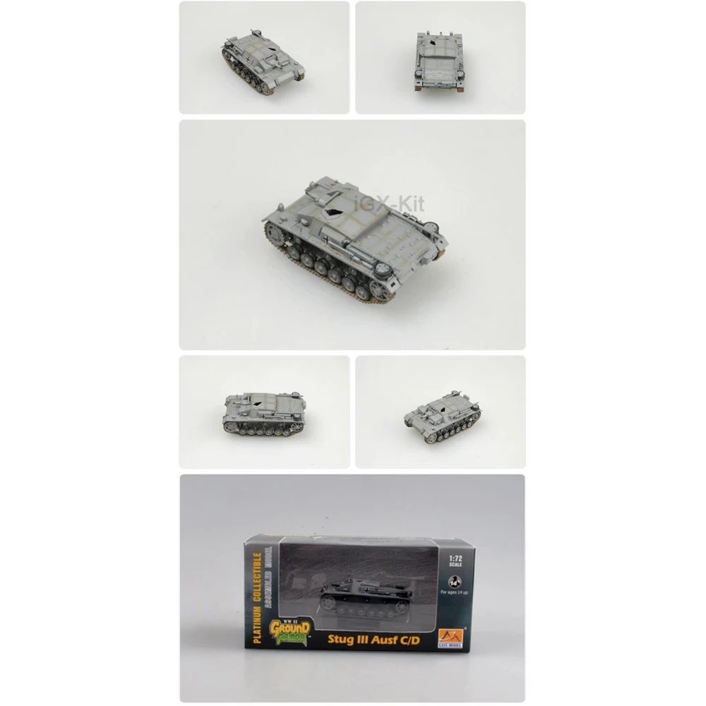

Easymodel 36139 1:72 Германия Stug III Ausf C Sonder Verband 288 Танк-разрушитель Модель Готовая военная статическая пластиковая игрушка в подарок