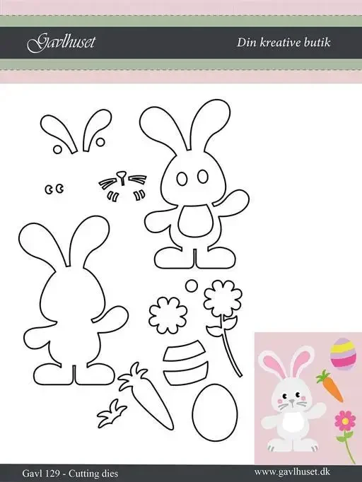 Unique Easter Animals 2024 New March Release Metal Cutting Dies Scrapbook Diary Decoration Stencil Embossing Template