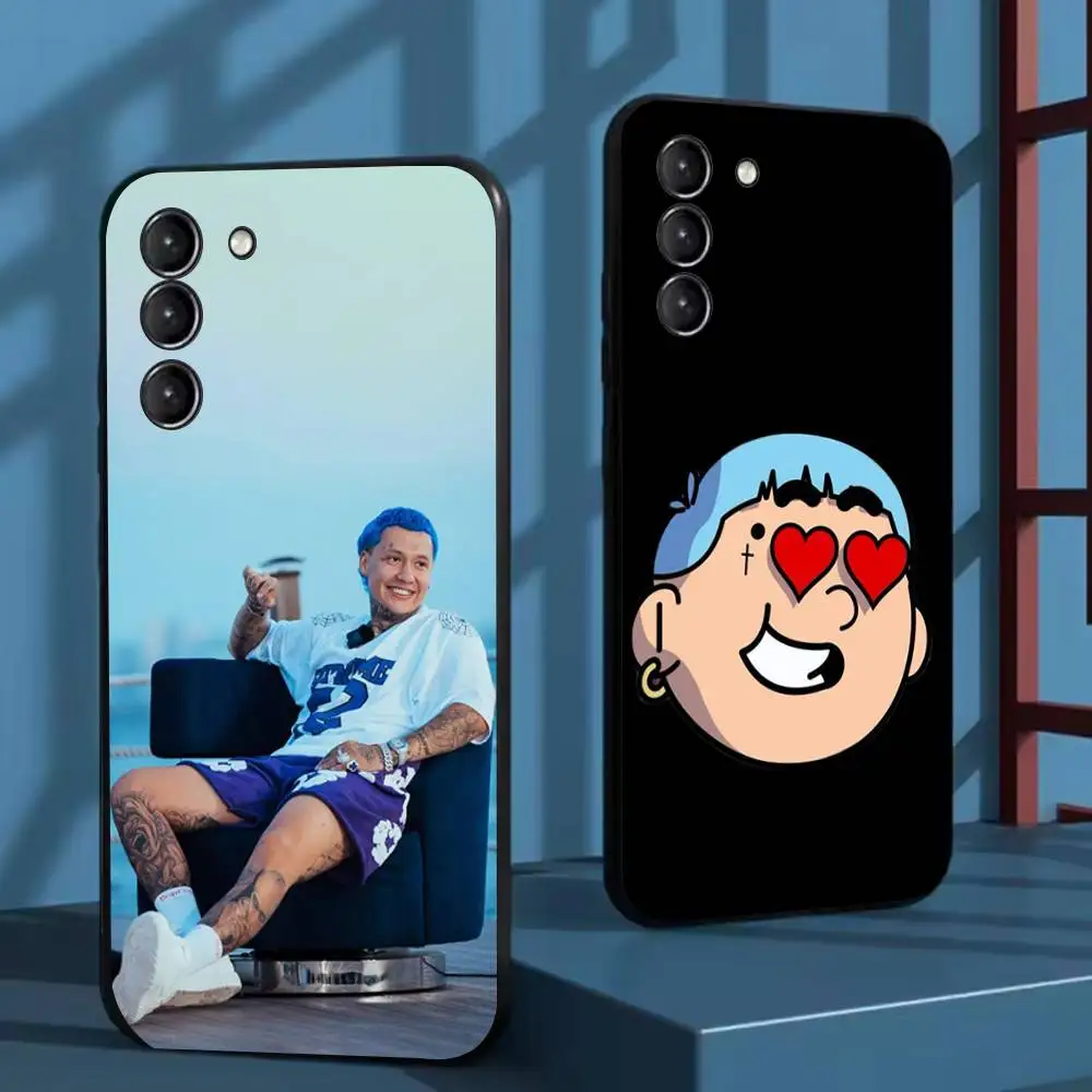 Blessd Cantante Rapper Telefoon Case Voor Samsung Galaxy A73,72,51,53,52,71,22,5G,Note,J7,8,9 Zachte Zwarte Cover