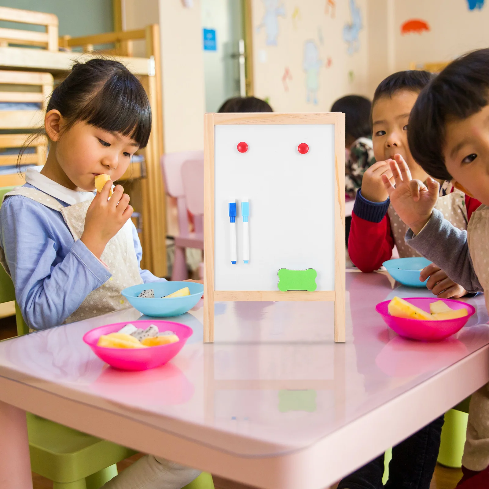 Houten prikbord Schrijven Uitwisbare tekening voor kinderen Krijt Whiteboard Hoogwaardig materiaal Kinderen